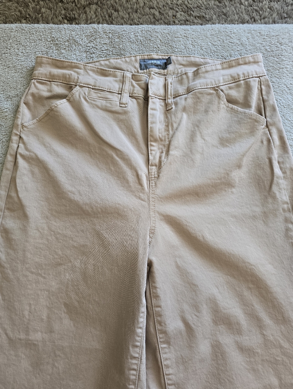 Torrid Wide Leg High-Rise Chino Pant Safari Size 12R - Picture 5 of 12